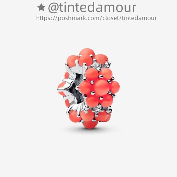 Pandora Coral-colored Ocean Charm|Pendant - Picture 1 of 2
